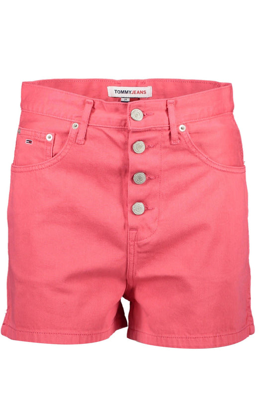 Pink Cotton Women Short