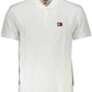 White Cotton Men Polo Shirt