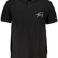 Black Cotton Men Polo
