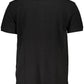 Black Cotton Men Polo