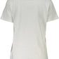 White Cotton Women T-Shirt