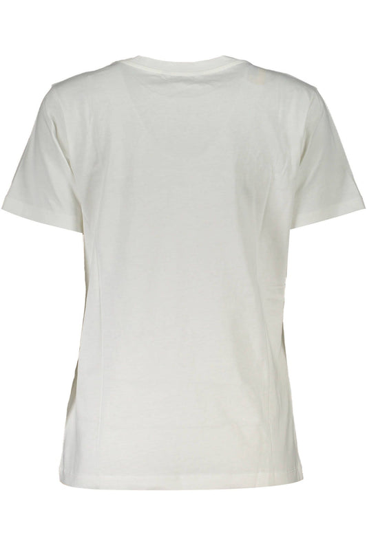 White Cotton Women T-Shirt