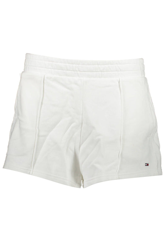 White Cotton Women Short