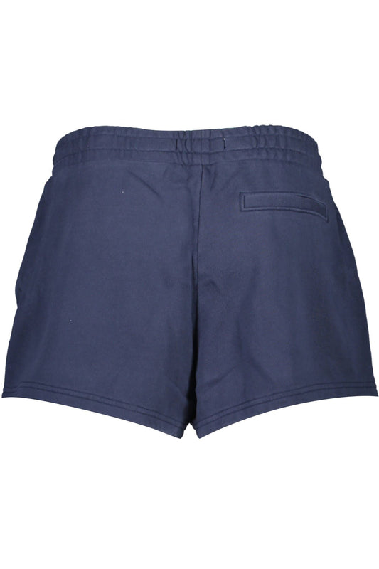 Blue Cotton Women Short