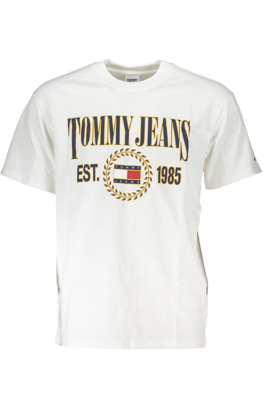 "White Cotton Men T-Shirt"