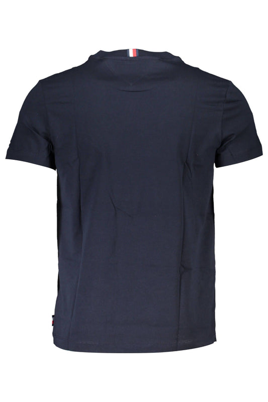 Blue Cotton Men T-Shirt
