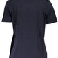 Blue Cotton Women T-Shirt