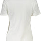 White Cotton Women T-Shirt