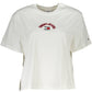 White Cotton Women T-Shirt