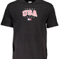 Black Cotton Men T-Shirt