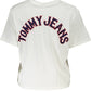 White Cotton Women T-Shirt