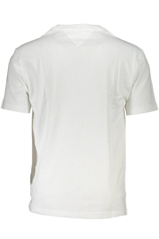 White Cotton Men T-Shirt