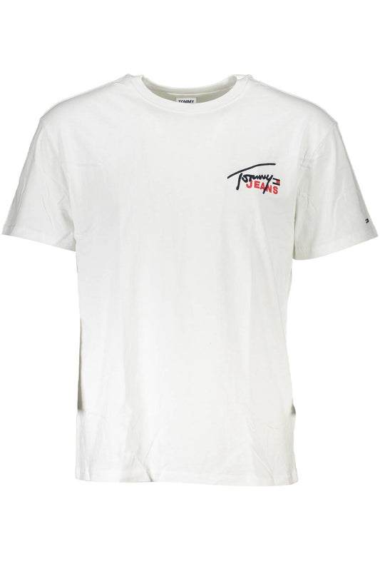 White Cotton Men T-Shirt