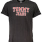 Black Cotton Men T-Shirt