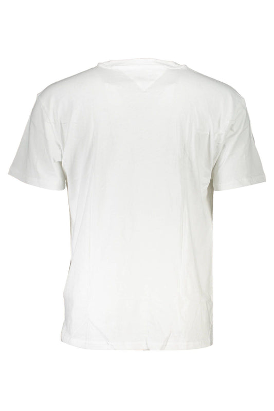 White Cotton Men T-Shirt