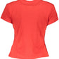 Red Cotton Women T-Shirt