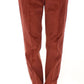 Chic Brown Cotton Pants for Her