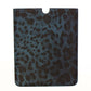 Chic Blue Leopard Print Tablet Case