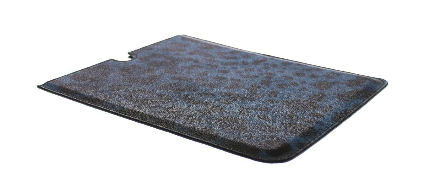 Chic Blue Leopard Print Tablet Case