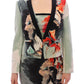 Elegant Silk Blend Multicolor Blazer