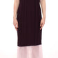 Elegant Lavender Silk Long Dress