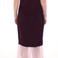 Elegant Lavender Silk Long Dress