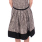 Elegant Silk A-Line Dress in Multicolor