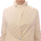 Elegant White Button Front Jacket Coat