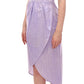 Elegant Purple Sheath Dress with Cap Sleeves