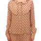Chic Pink Button-Up Long Sleeve Blouse