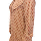 Chic Pink Button-Up Long Sleeve Blouse