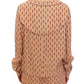 Chic Pink Button-Up Long Sleeve Blouse