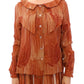 Elegant Orange Viscose Blouse