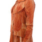Elegant Orange Viscose Blouse