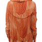 Elegant Orange Viscose Blouse