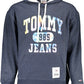 Blue Cotton Men Sweater