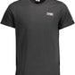 Black Cotton Men T-Shirt