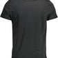 Black Cotton Men T-Shirt