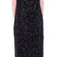 Elegant Black Brocade Cape Coat Jacket
