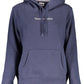 Blue Cotton Women Sweater
