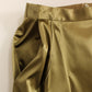Elegant Gold-Tone Midi Pencil Skirt
