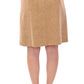 Elegant Beige Pencil Skirt
