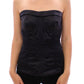 Elegant Silk Strapless Corset Top