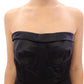 Elegant Silk Strapless Corset Top