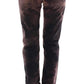 Elegant Brown Cotton Trousers