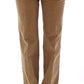 Elegant Cotton Brown Trousers for Women