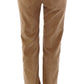 Elegant Cotton Brown Trousers for Women