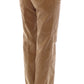 Elegant Cotton Brown Trousers for Women