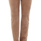 Elegant Goatskin Brown Pants
