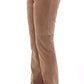 Elegant Goatskin Brown Pants